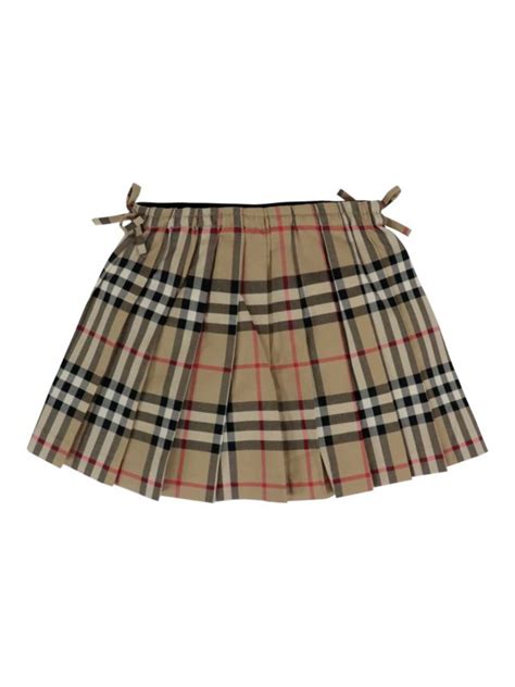 burberry check print skirt|Burberry mini skirt.